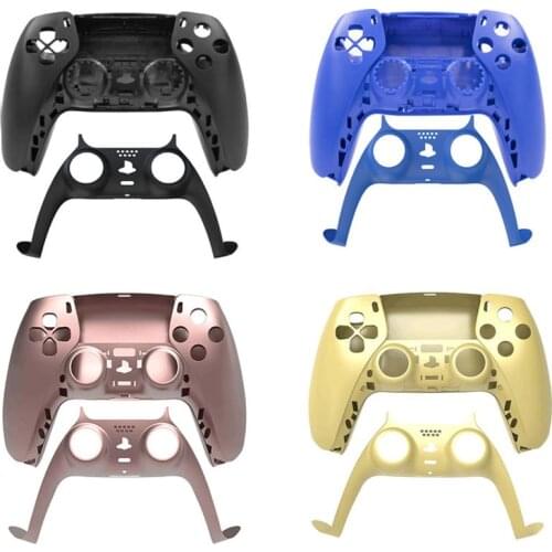 Game Controller Replacement DIY Shell Gamepad Case Front Cover Rear Panel For Sony Playstation 5 PS5 Decorative Strip Skin