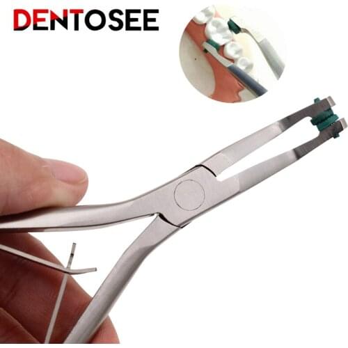 1Pc Dentist removal pliers dental orthodontic pliers orthodontic material tools stainless steel Temporary tooth crown forceps