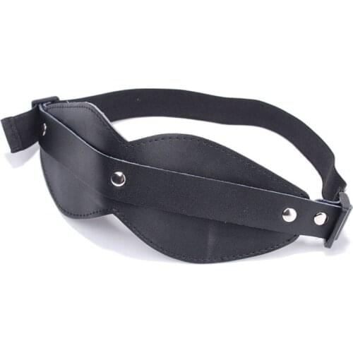 Eyeshade Eye Mask for Lover Couple Blindfold Sex Products High Quality Fashion Sex Aid Interesting Black Leather Patch