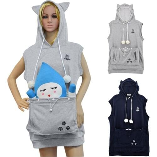 Mewgaroo Nyangaroo Cat Dog Pet hoodies Casual Unisex Kangaroo Hoodie Japanese Kangaroo Cat sweatshirt