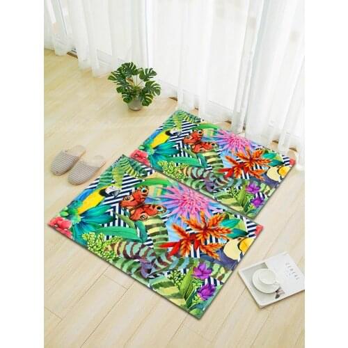 Tropical Rainforest Style Kitchen Rug Living room Bathroom Rugs Kitchen Mat Carpet Floor Carpets Door Mat 40x60/50x80 cm