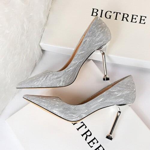 Ladies Soft Leather Shallow Fashion Womens High Heels Shoes Candy Colors Pointed Toe Women Pumps Show Thin Female Office Shoe