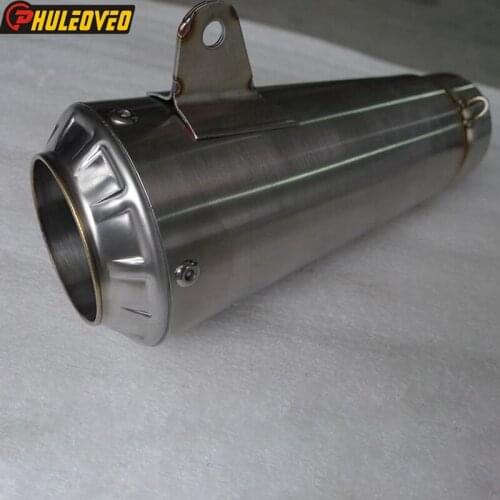 Handmade Universal ID:51mm 54mm 57mm 61mm 63mm 65mm Customized Motorbike Exhaust Pipe Muffler Escape Demper Stainless Steel Pipe