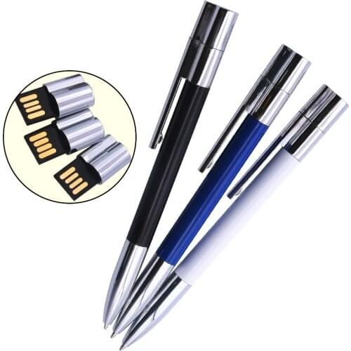 Custom Logo Memory Flash USB Pen Drive 2.0 Cle Usb Flash Drive 4GB 8GB Commercial Ballpoint Pendrive 32GB 64GB for School Office