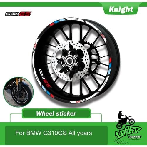 High quality motorcycle sticker machine wheel sticker decal waterproof sun proof reflective rim bike For BMW G310GS G310 GS