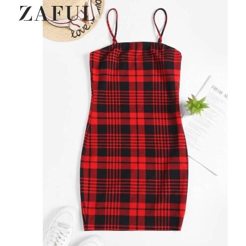 Модные платья в клетку ZAFUL China At AliExpress
