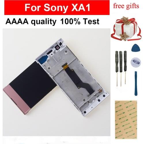 LCD For Sony XA1 LCD Screen XA1 G3116 G3121 G3123 G3125 G3112 LCD Display Screen Touch Screen Digitizer Sensor Assembly Frame