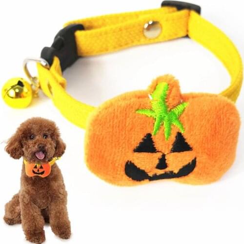 1pc Christmas Pet Collar Adjustable Pumpkin Xmas Tree Decor Puppy Neck Collar Dog Collar Pet Supplies Pet Accessories