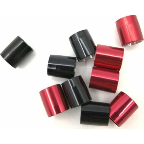 100pcs/lot Archery Arrow Explosion Proof Ring Aluminium Protective Sleeve Tail for 8.0mm Out Diameter Arrow Shaft Ring Black Red