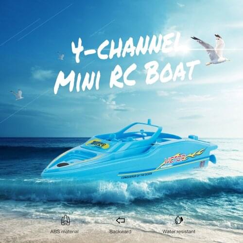 2019 New Mini RC Boat 3392 4-Channel Remote Control Boat With Remote Control Kids Toys Out Door Play RC Boats Boys Water Toys