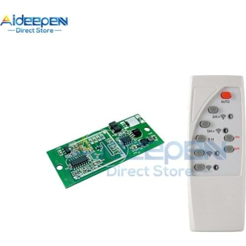 3.7V 7.4V Microwave Radar Human Body Induction Solar Light Circuit Control Board Sensor Module With Remote Control