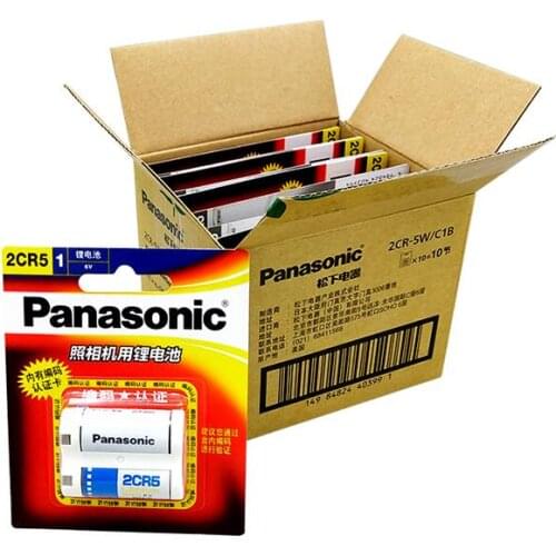 9pcs/lot New Original Battery For Panasonic 2CR5 6V 1500mah Camera Non-rechargeable Lithium Batteries