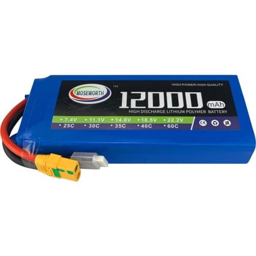 RC Aircraft LiPo Battery 2S 7.4V 12000mAh 25C 35C For RC Airplane Helicopter Drone Car Boat Tank High Power Batteries 2S