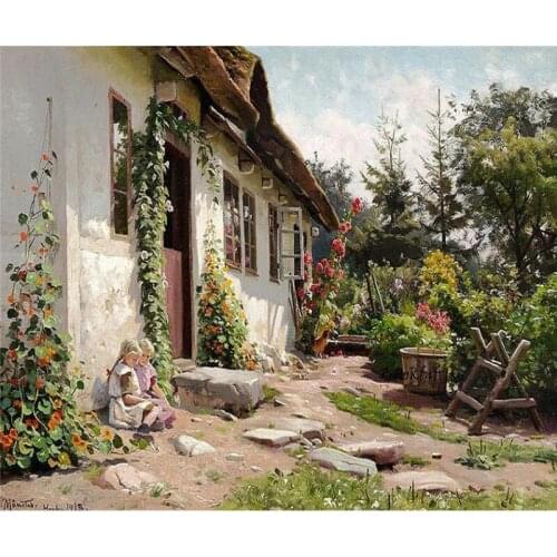 YIKEE diamond painting countryside,diamond embroidery kit,diamond embroidery rhinestones Y529