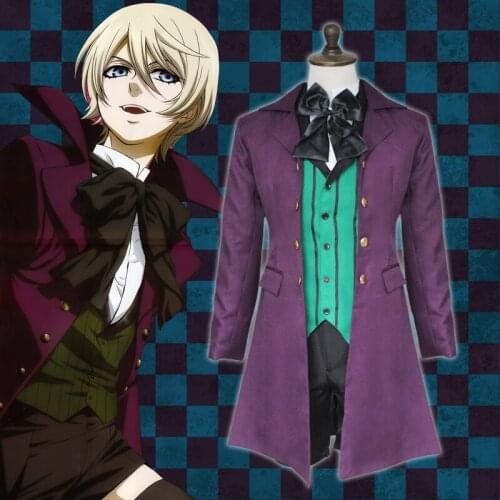 Anime Black Butler 2 Kuroshitsuji Alois Trancy Uniform Outfit Halloween Party Cosplay Costumes Casual Clothing Set