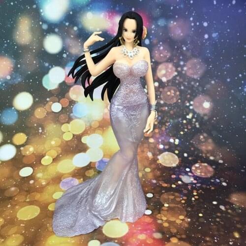 Anime One Piece Sexy Figure Glitter & Glamours Boa Hancock Crash Style PVC Action Figures Collectible Model Toys Doll 23CM