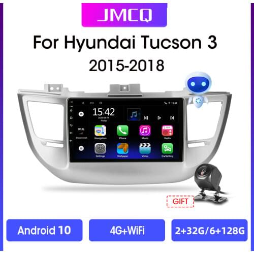 JMCQ 2 Din Android 10 Car Radio Multimedia Video Player For Hyundai Tucson 3 IX35 2015-2018 Navigation GPS Head Unit CarPlay