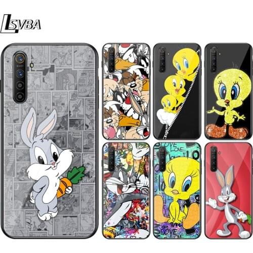 Bunny Bird Duffy Duck For OPPO Find X3 X2 F19 F17 RX17 F15 R15X K5 K3 K1 R9S F11 F9 F7 F5 Neo Pro Lite Black Soft Phone Case