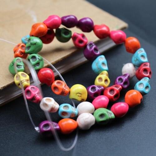 40pcs/lot Mix color Stone beads 9mm*8mm*7mm Turquois beads for jewelry making