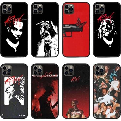 For iPhone Playboi Carti M3tamorphosis 'WHOLE LOTTA RED' Soft TPU border Apple iPhone Case