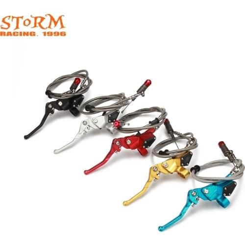 CNC Hydraulic Clutch Lever Master Cylinder 1200MM Brake Oil Hose For 125CC-250CC Vertical Engine Motorcycle Motocross Off Road