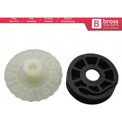 Bross BWR5011+BWR64 Tailgate Trunk Electrical Power Window Regulator Motor Gear Set For Land Rover Freelander 2002-2005