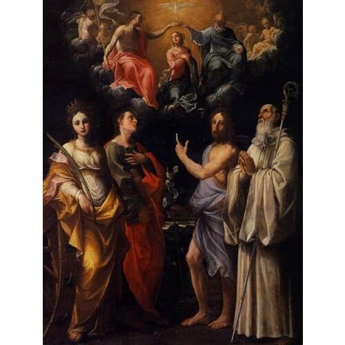 Guido Reni The Assumption Of The Virgin Mary Giclee Art Film Print Silk Poster Home Wall Decor 24x36inch