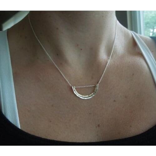 925 Sterling Silver Circle Necklaces Handmade Jewelry Silver Pendant Vintage Choker Kolye Jewelry Boho Necklace Women