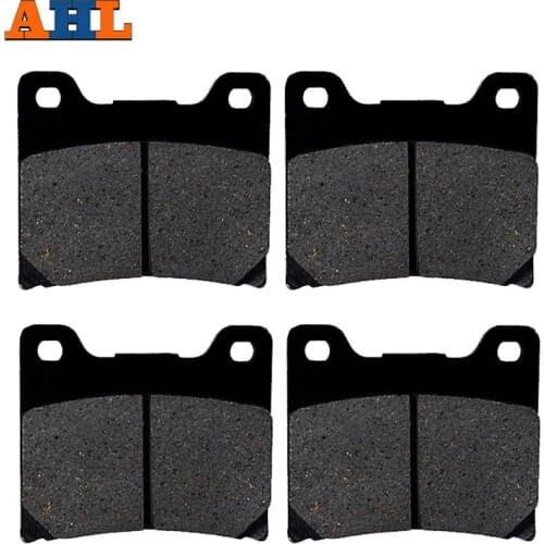 2 Pairs Motorcycle Brake Pads For YAMAHA XV 1100 XV1100 (All Models) VIRAGO 1100 1986-1999 Black Brake Disc Pad