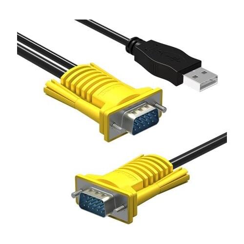 KVM Cable VGA 15PIN USB2.0 Male To Male for Computer Monitor TV Cables Adapter Extension Cord Copper Core 1.5M 1.8M 3M 5M Line