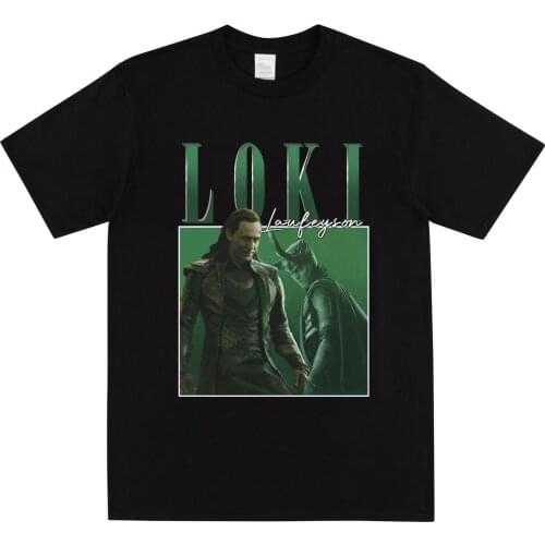 Loki Laufeyson Homage T-shirt Unisex Loki God of Mischief Graphic Tee Tom Hiddleston MCU Superhero Tees Oversized Tops