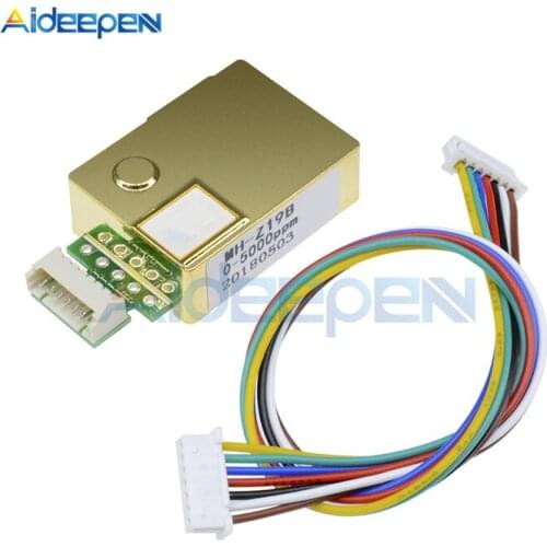 MH-Z19 MH-Z19B Infrared Carbon Dioxide C02 Gas Sensor Module support UART PWM DC 3.6V-5.5 V For HVAC Indoor Air Quality Monitor