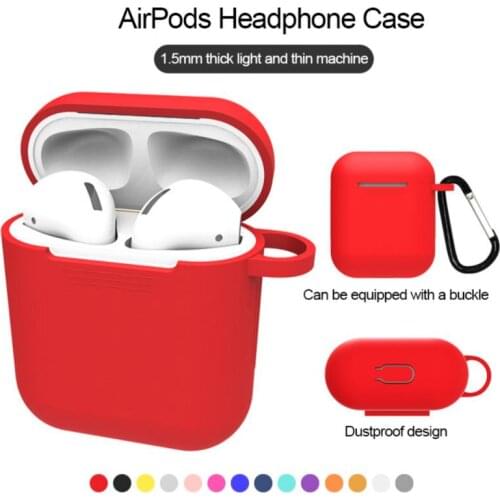 Mini Soft Silicone Case For Apple Airpods 1/2 Shockproof Cover For Apple AirPods 2/1 Earphone Cases For Air Pods Protector Case