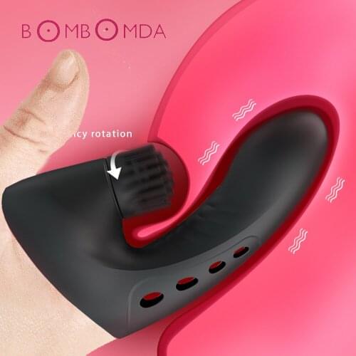 Finger Sleeve Vibrator Female Brush Masturbator Vagina G Spot Massage Clit Stimulation Sex Toys For Women Orgasm Adult Products