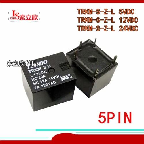 10PCS/LOT New Automotive Relays TRKM S-Z L-12VDC TRKM S-Z L-24VDC TRKM S-Z L TRKM S-Z-L-12VDC 5PINS 20A TRKM S Z L