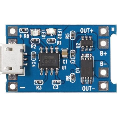 Upgrade Version 3.2V/3.7V/4.2V USB Li-ion Battery Charger Module Board With Protected Function Integrated Circuits