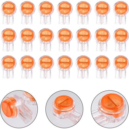 200pcs Rj45 Connector Crimp Connection Terminals Waterproof Wiring Connector for Bedroom