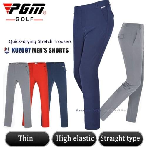 Professional 5Colors Men Golf tennis baseball Full Length Pants Men Waterproof Trousers SportsWear Imported Fabrics Straight