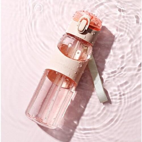 Plastic Cup Sports Cup Fitness Water Bottle Fashion Water Pot Outdoor Portable Cup Plastic Water Cup Hiden Handle