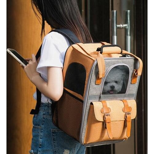 2021 New Pet Cat Carrier Backpack Breathable Outdoor Travel Carrier Bag for Small Dogs Cats Transparent Transport Space Capsule