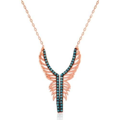 Tevuli 925 Sterling Silver Angel Wing Lady Necklace
