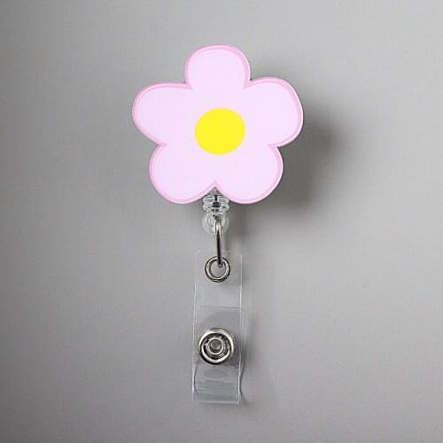 Retractable Plastic Badge Holder Reel Student Nurse Exhibition Enfermera Girl Name Card Chest Card Nurse Badge Reels