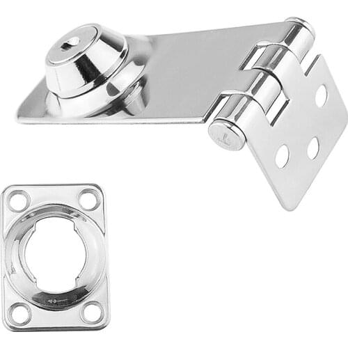 Keyed Locking Hasp Keyed Hasp Locks Stainless Steel Locking Hasp for Boat Yacht Fishing Marine Accessory Safety Lock