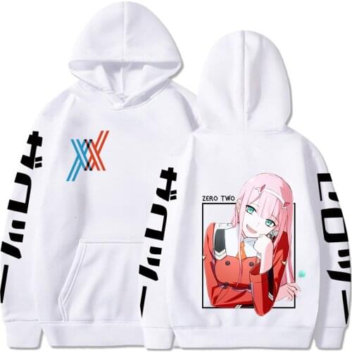 DARLING in the FRANXX ZERO TWO Women Sweatshirts Casual Warm Woman Man Hoodies Harajuku Hoody Female