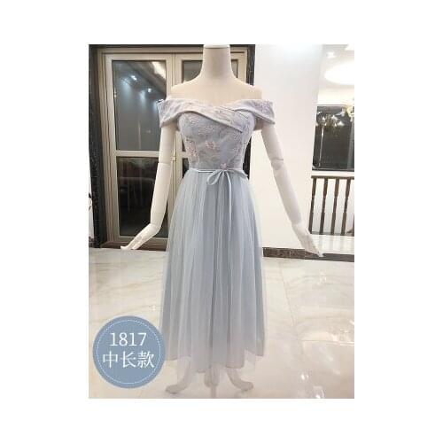 Muyoms Vintage A-line Floral Top Lace Mid-calf Off The Shoulder Slash Neck Summer Dress Vintage Dress Women Lace Party Dresses