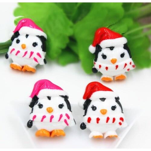 10pcs/lot flat back resin Christmas animal for kids DIY resin cabochons accessories about 25mm