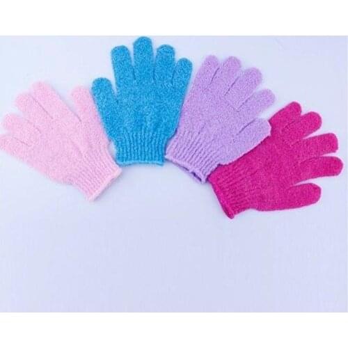 Hot 5Pcs Exfoliating Bath Shower Glove For Peeling Mitt Glove For Bath Shower Scrub Gloves Sponge Bath Shower Wash Skin Spa