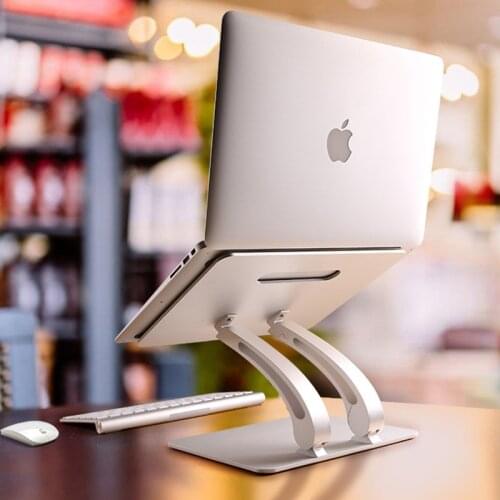 Aluminum Laptop Stand Height Anlge Adjustable Multi-Function Tablets Book Notebook Cooling Holder for Macbook Air Pro 11-17 Inch