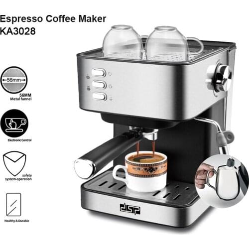 Automatic small household coffee machine pump pressure steam coffee machine drip type Italian espresso American coffee