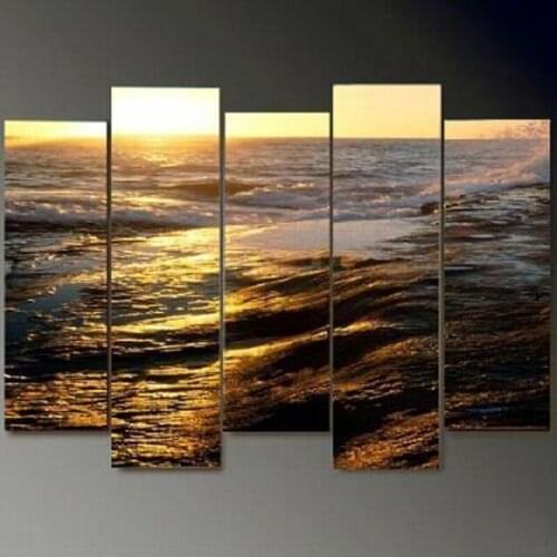 Huge Abstract Oil Painting Modern Wall Art On Canvas sea landscape home decoration no frame home decor